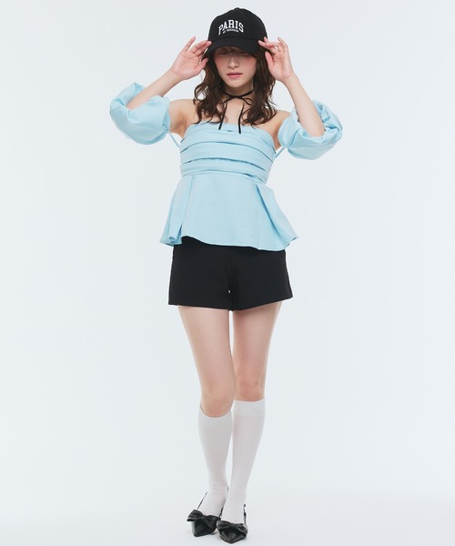 【Narcissus】シンプルショートパンツ Narcissus パンツ 「Narcissus」シンプルショートパンツ