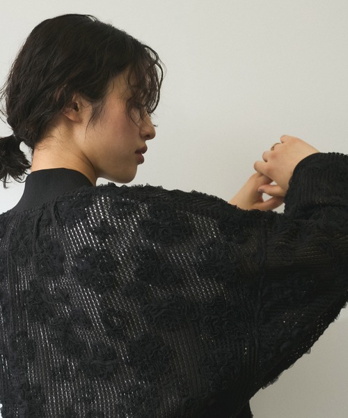 ADAM ET ROPE' ブルゾン アウター 「WEB限定」チュールブルゾン