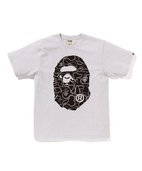 A BATHING APE tシャツ NEON CAMO BIG HEAD TEE メンズ