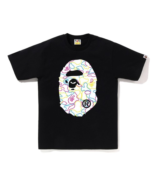 tシャツ NEON CAMO BAPE LOGO TEE レディース A BATHING APE® Neon Camo Big Ape Head Tee | Bape official