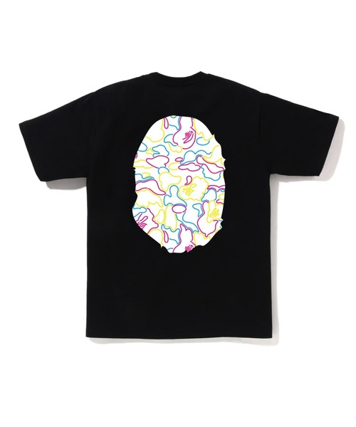 A BATHING APE tシャツ NEON CAMO BIG HEAD TEE メンズ