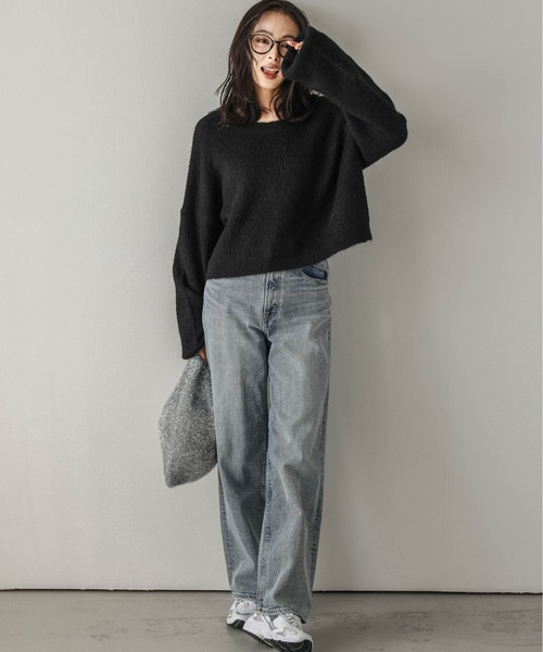 「La-gemme」 長袖ニット フリー ピンク レディース_画像2