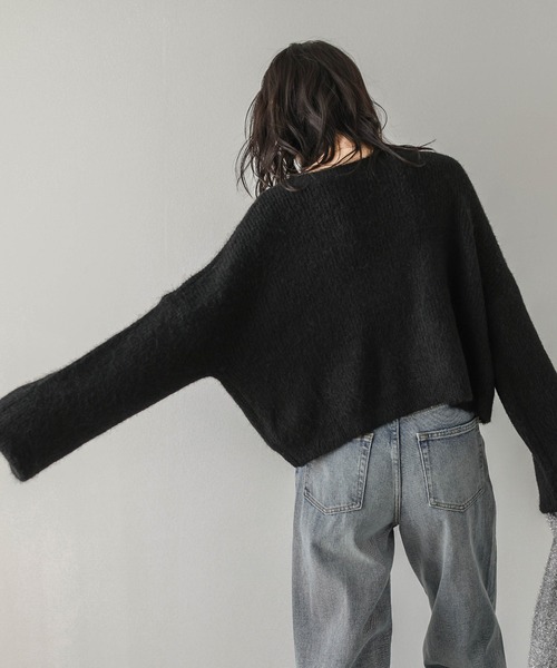 「La-gemme」 長袖ニット フリー ピンク レディース_画像4