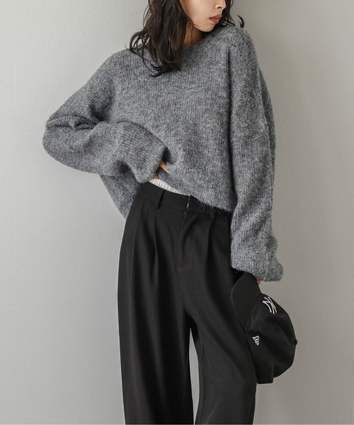 「La-gemme」 長袖ニット フリー ピンク レディース_画像9