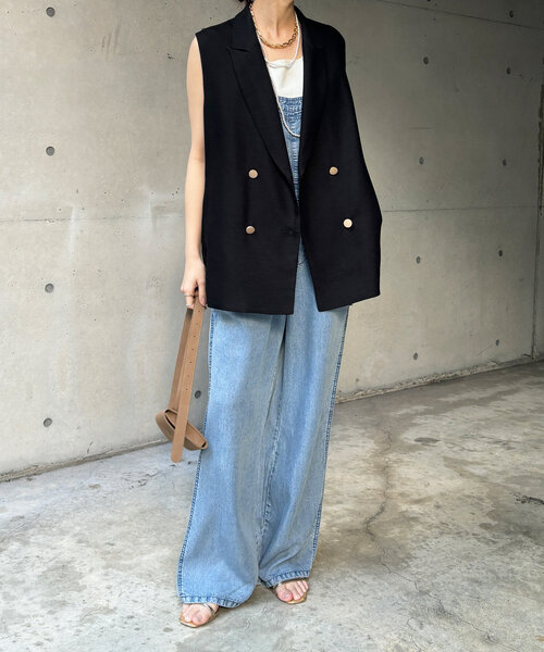 DouDou ベスト ジレ ダブルメッシュジレ レディース : ZOZOTOWN