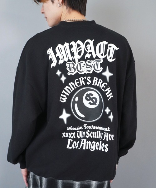 SPINNS（スピンズ） トレーナー スウェット バックプリントスウェット