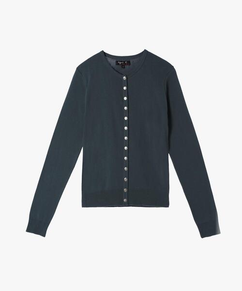 agnes b.（アニエスベー） カーディガン コットン ニット 長袖