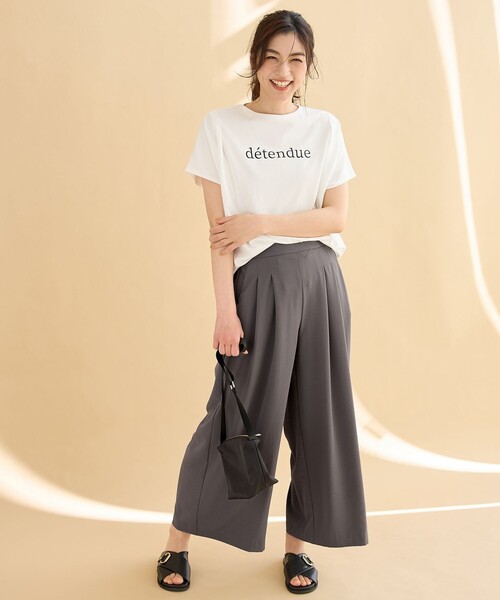 ANY（エニィ） ワイドパンツ パンツ 「新色追加」さらさらDRYパンツ