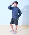水着 服っぽく着られる 配色デザイン UVカッ...の詳細画像2