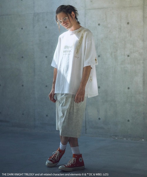 tシャツ ADAMPATEK/「THE JOKER」 DARK KNIGHT T/ジョーカー　ダークナイト　コラボT(AP2514031) レディース ADAMPATEK/<THE JOKER> DARK KNIGHT T/ジョーカー ダークナイト