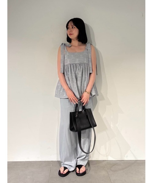Mila Owen パンツセットアップ Mila Owen 「Mila Owen」 セットアップ 0 グレー レディース