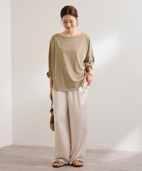 FRAMeWORK｜ドライタッチコットンL/Tee | Rakuten Fashion(楽天