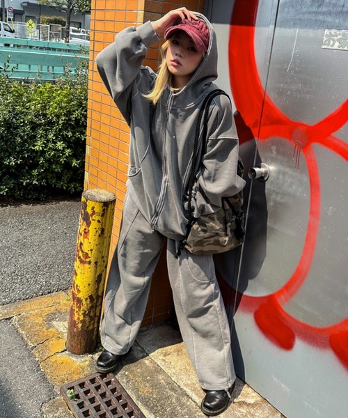 A'gem（エージェム） ワイドパンツ スウェットパンツ ジャージ A'GEM/9