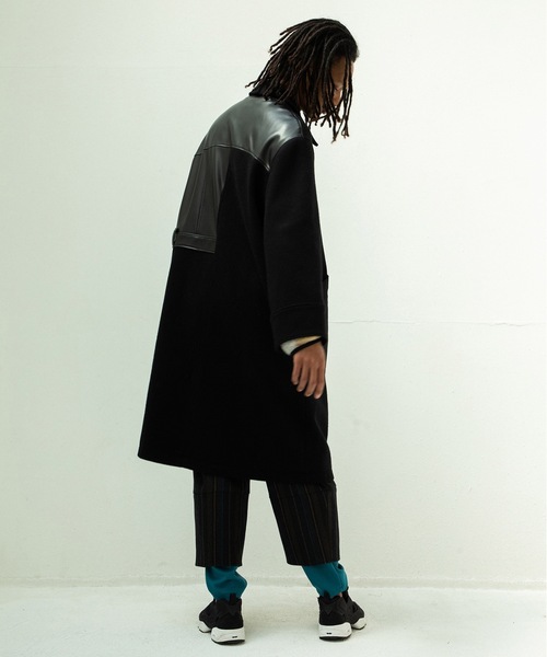 ステンカラーコート コート FUSION RIDERS MIX COAT メンズ レディースの画像