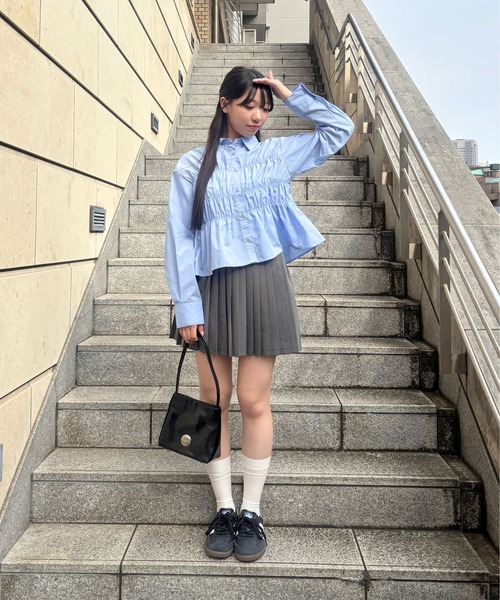 3.3 FIELD TRIP ブラウス シャツ 3.3 Field Trip／ギャザーデザイン