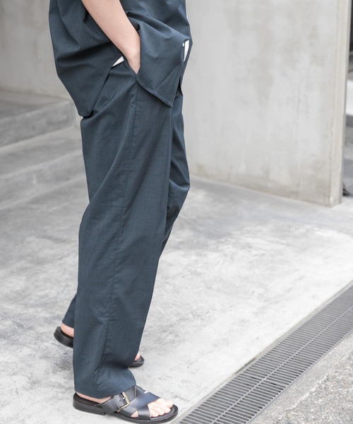 FORK&SPOON パンツ FORK＆SPOON TEC LINENパンツ メンズ
