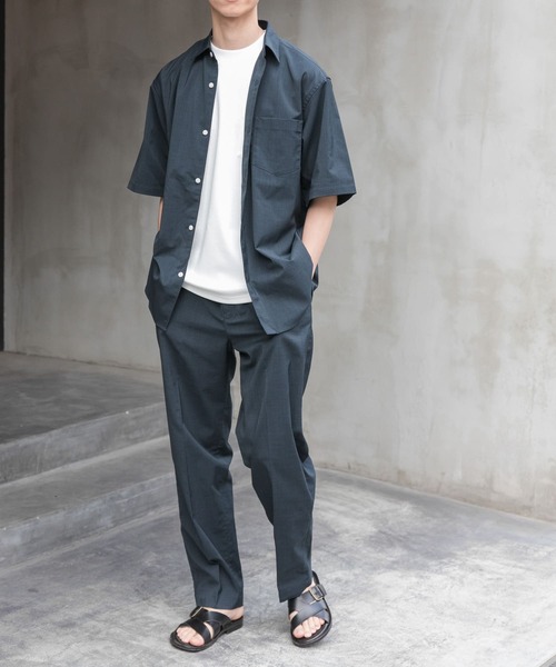 FORK&SPOON パンツ FORK＆SPOON TEC LINENパンツ メンズ