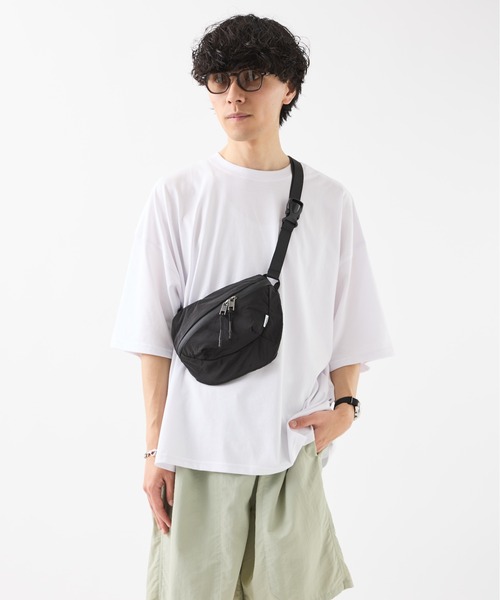 Matin Kim ボディバッグ・ウエストポーチ ダークグレー entre square ウエストポーチ ウエストバッグ Bellroy-ボディ