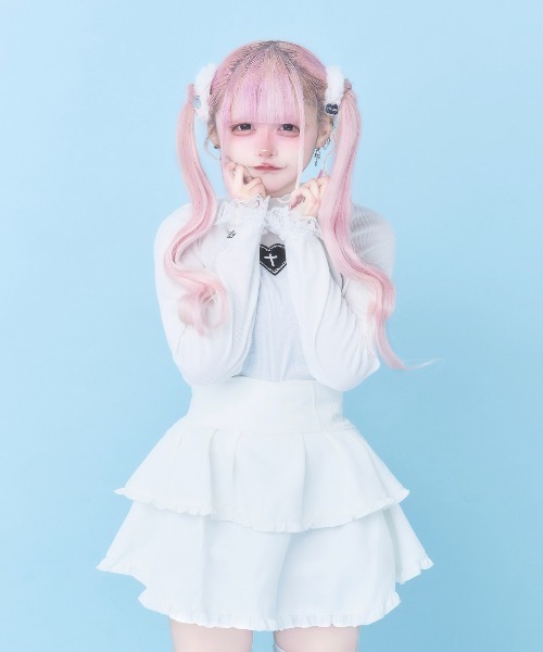 Hauls スカート ティアードふり×2ミニすかーと : ZOZOTOWN