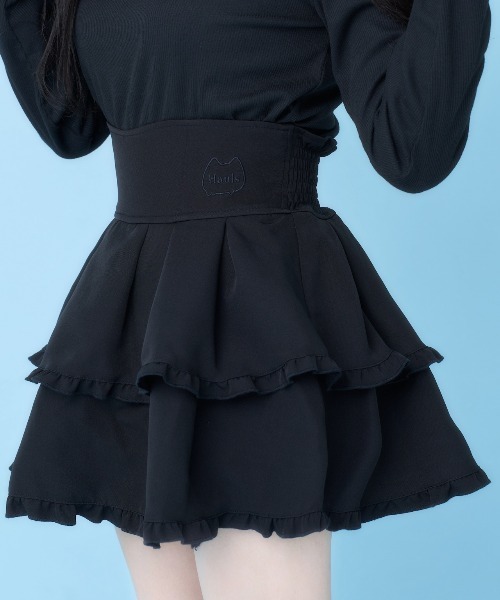 Hauls スカート ティアードふり×2ミニすかーと : ZOZOTOWN Yahoo!店