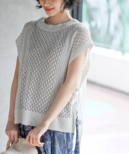 marai ベスト ジレ コットンニットベスト レディース : ZOZOTOWN