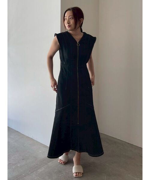 Lee（リー） ワンピース 夏 「Leeコラボ」フレアスリーブデニム