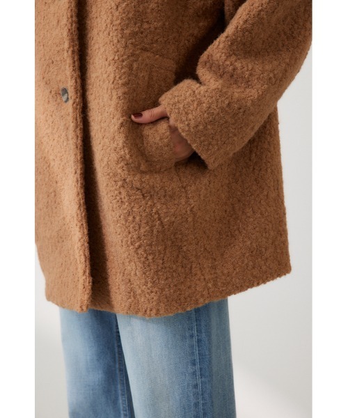 「crie conforto」 ピーコート FREE グレー レディース_画像7