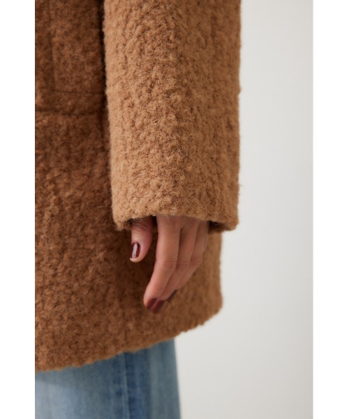 「crie conforto」 ピーコート FREE グレー レディース_画像8