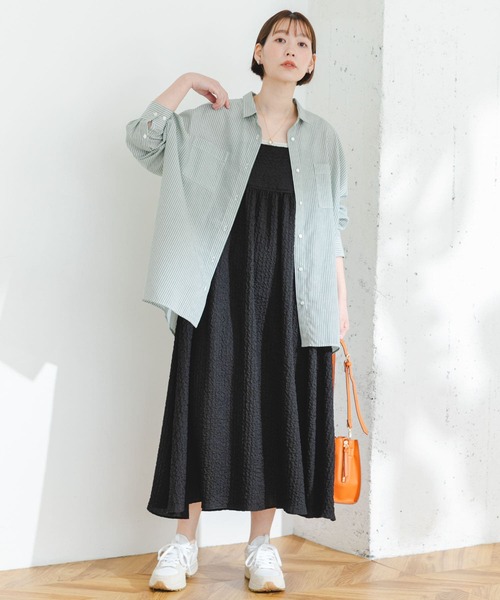 「F by ROSSO」 長袖シャツ FREE ネイビー レディース_画像5