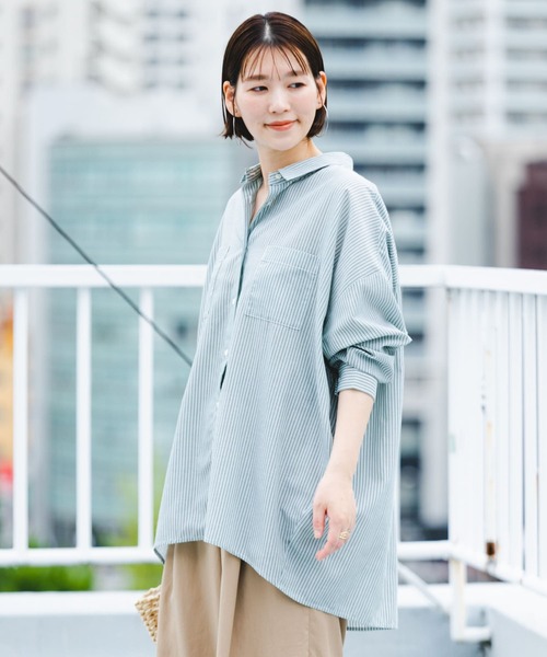 「F by ROSSO」 長袖シャツ FREE ネイビー レディース_画像6