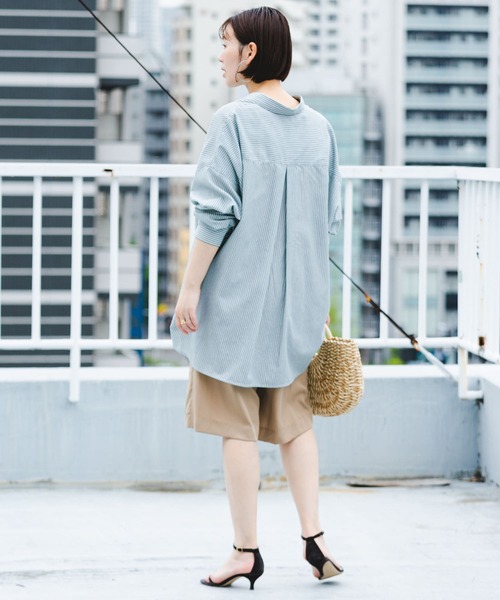 「F by ROSSO」 長袖シャツ FREE ネイビー レディース_画像7