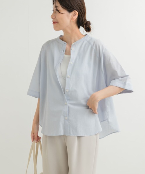 DRAWER 69,300円24S/S カットワークラグランノーカラーブラウス DRAWER 69,300円24S/S カットワークラグランノーカラーブラウス