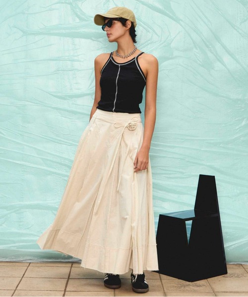 パンツ MAISON SPECIAL Pleats Culotte Skirt MAISON SPECIAL パンツ Pleated Cotton Pants/コットンプリーツ