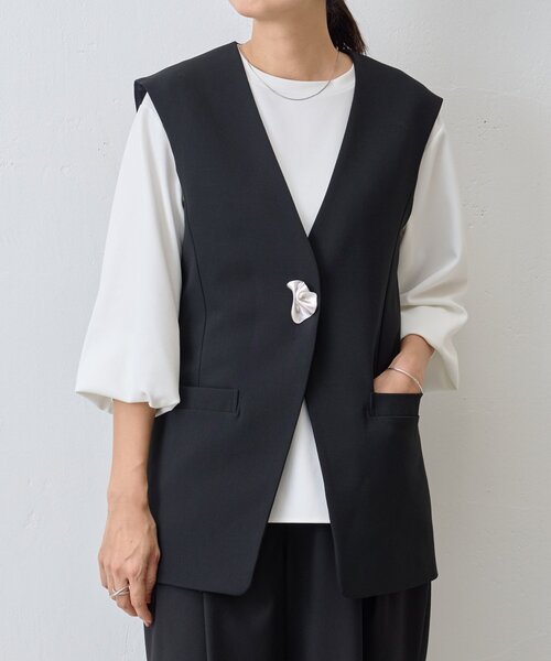 BEARDSLEY（ビアズリー） ベスト ジレ パーツ付きジレ レディース