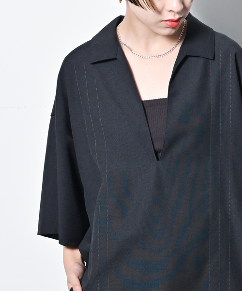 ブラウス シャツ STRIPE STITCH シャツ レディース CITYSHOP ブラウス シャツ STRIPE STITCH レディース : ZOZOTOWN
