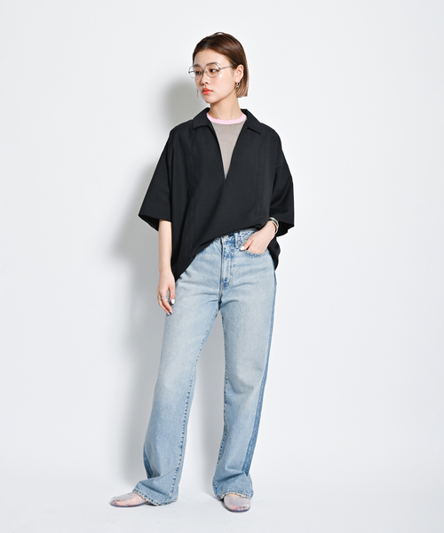 CITYSHOP ブラウス シャツ STRIPE STITCH レディース : ZOZOTOWN