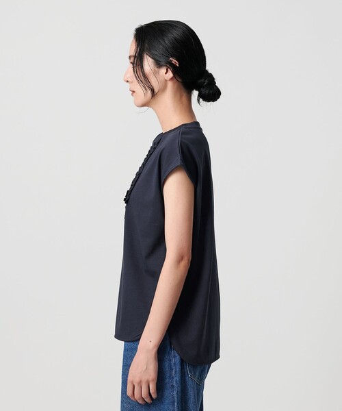 tシャツ 「WEB限定」フリル ノースリーブプルオーバー -ウォッシャブル- レディース