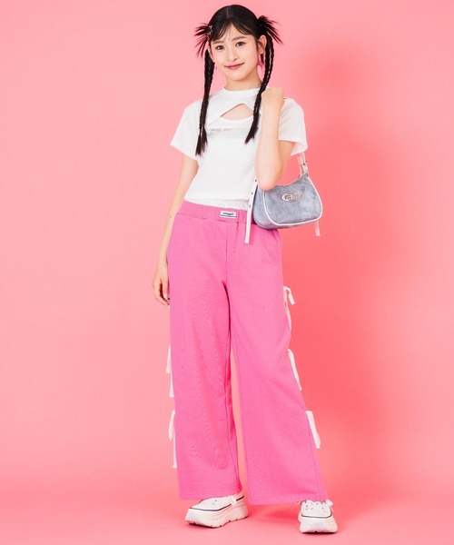 ANAP GiRL（アナップガール） パンツ サイド レース リボン スウェット