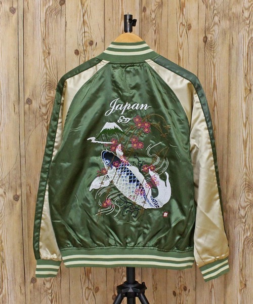 TopIsm（トップイズム） スカジャン スカジャン鯉 孔雀 メンズ