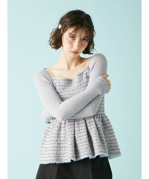 LILY BROWN（リリーブラウン） ニット セーター ボレロセットツイード