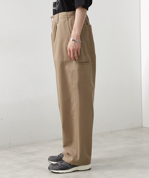 THE SHOP TK ワイドパンツ パンツ ツイルチノワイドパンツ メンズ