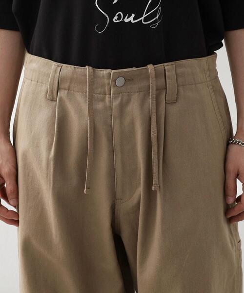THE SHOP TK ワイドパンツ パンツ ツイルチノワイドパンツ メンズ