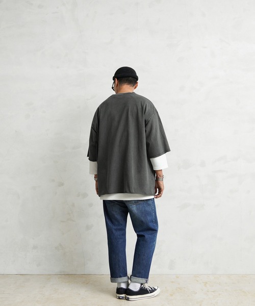 「WAIPER.inc」 7分袖Tシャツ X-LARGE ナチュラル メンズ