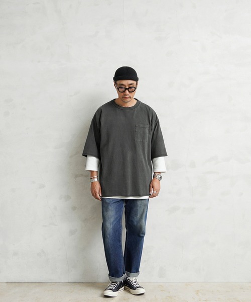 「WAIPER.inc」 7分袖Tシャツ X-LARGE ナチュラル メンズ