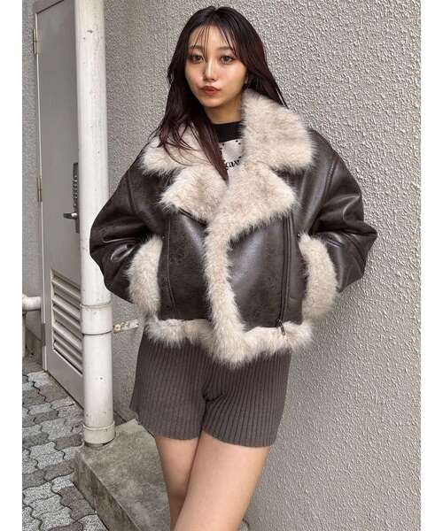 MURUA（ムルーア） パンツ リブニットパンツ「ショートパンツ