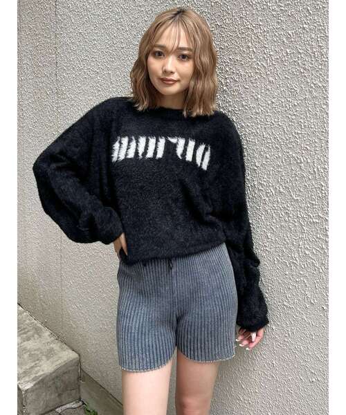 MURUA（ムルーア） パンツ リブニットパンツ「ショートパンツ