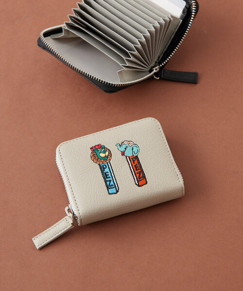 イアパピヨネ×pez 折り財布 ear PAPILLONNER 財布 「PEZ(ペッツ)× ear」コラボ/本革