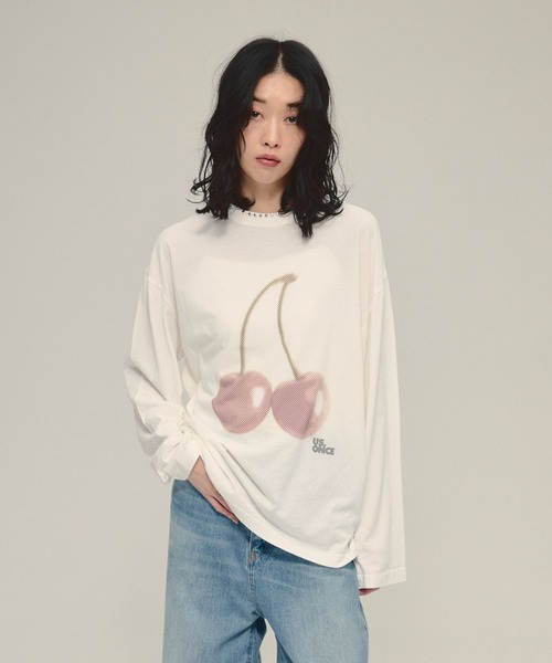 tシャツ 「eL」Cherry Tee LS/593012 レディース