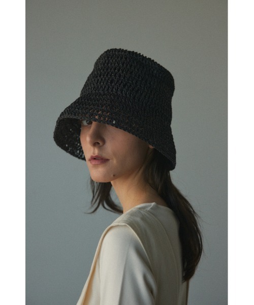 「BLACK BY MOUSSY」 ストローハット FREE オフホワイト レディース_画像2
