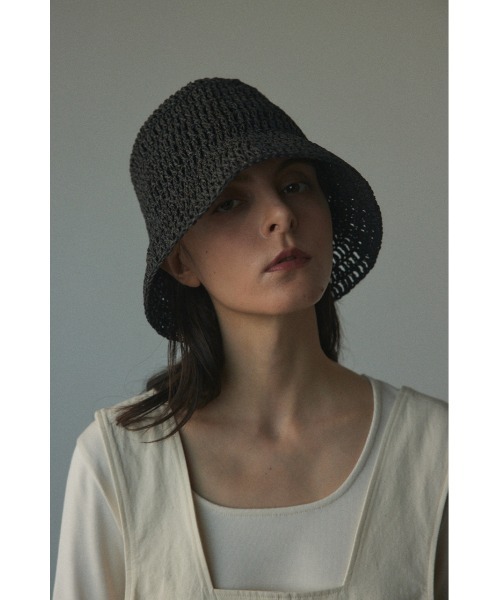 「BLACK BY MOUSSY」 ストローハット FREE オフホワイト レディース_画像3